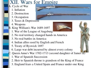 XII. Wars for Empire