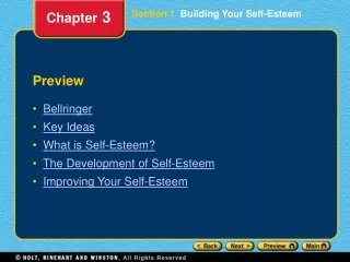 Section 1   Building Your Self-Esteem