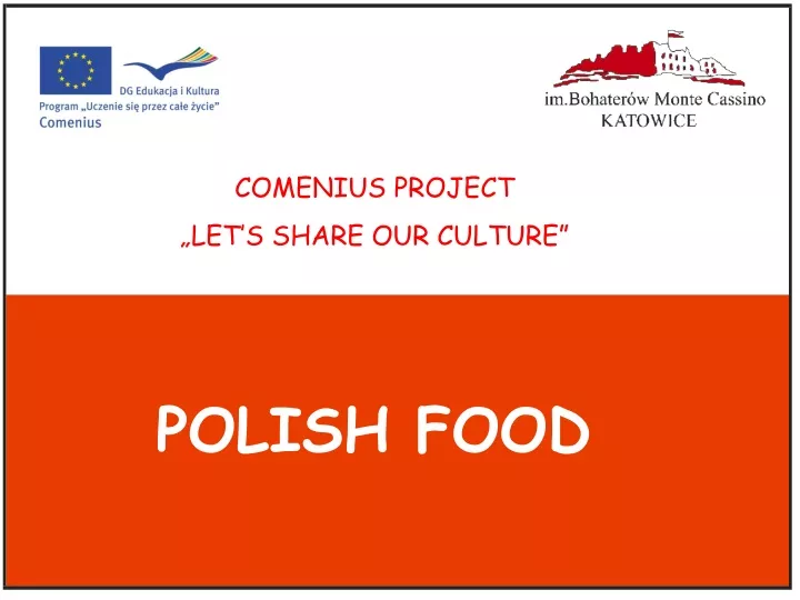 comenius project let s share our culture