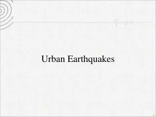 Urban Earthquakes