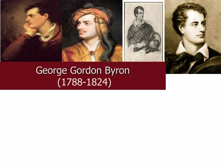 george gordon byron 1788 1824