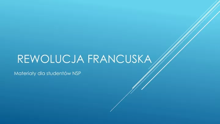 rewolucja francuska