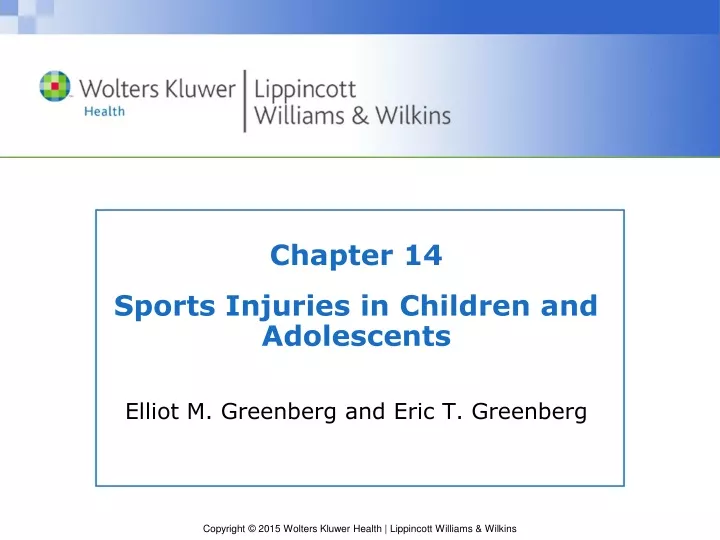 chapter 14 sports injuries in children and adolescents elliot m greenberg and eric t greenberg