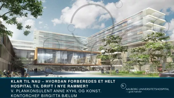 klar til nau hvordan forberedes et helt hospital