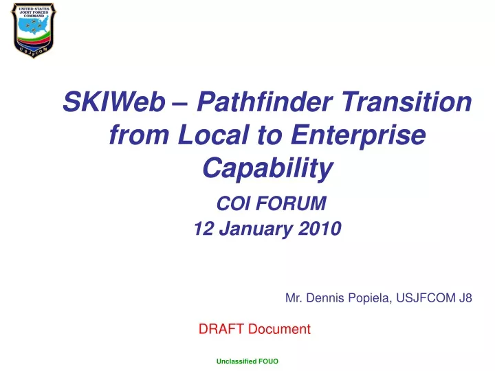 skiweb pathfinder transition from local