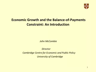 Economic Growth and the Balance-of-Payments Constraint: An Introduction