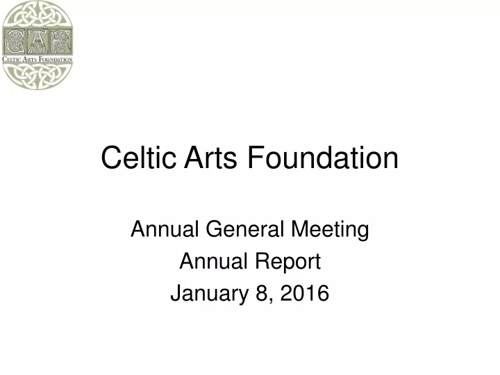 celtic arts foundation