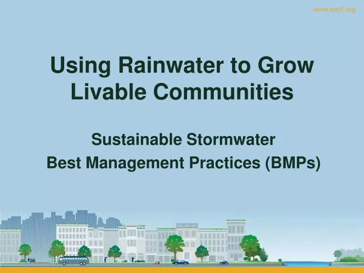 using rainwater to grow livable communities