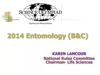 2014 Entomology (B&amp;C)