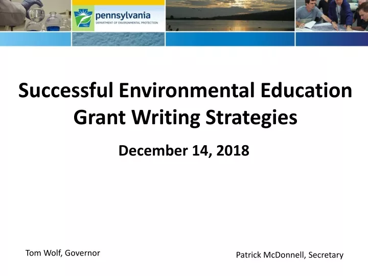 successful environmental education grant writing strategies