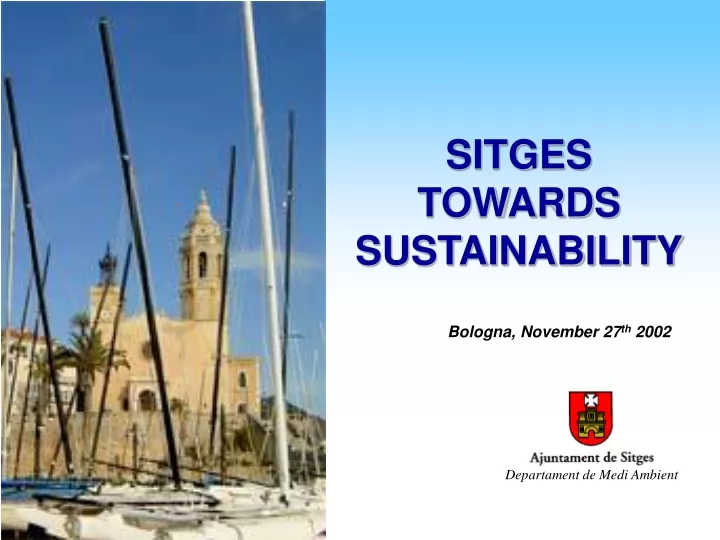 sitges towards sustainability