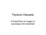 Tectonic Hazards - slide 1