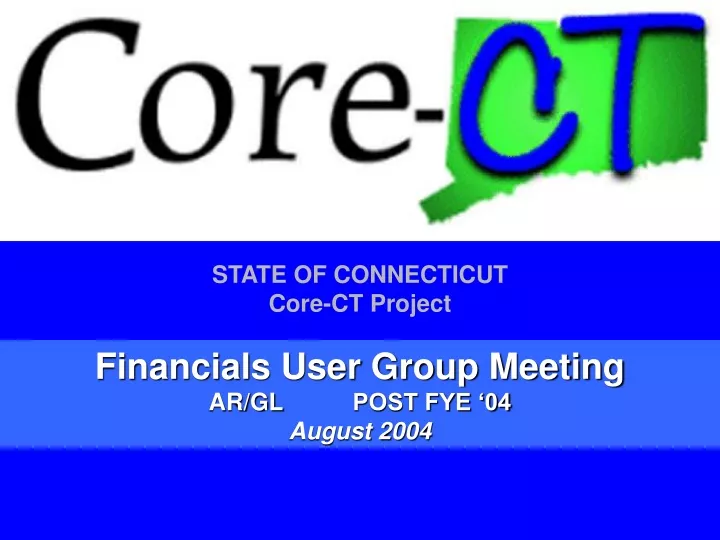 state of connecticut core ct project