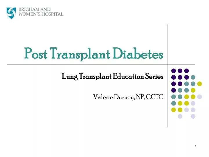 post transplant diabetes