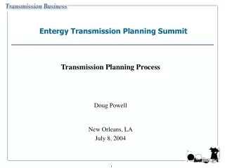 Entergy Transmission Planning Summit