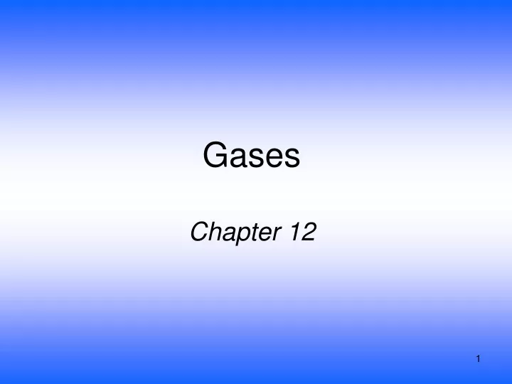 gases chapter 12