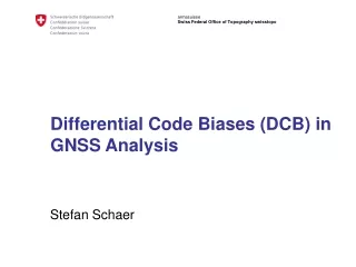 Differential Code Biases (DCB) in GNSS Analysis