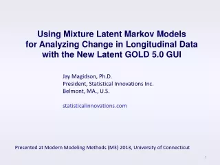 Presented at Modern Modeling Methods (M3) 2013, University of Connecticut