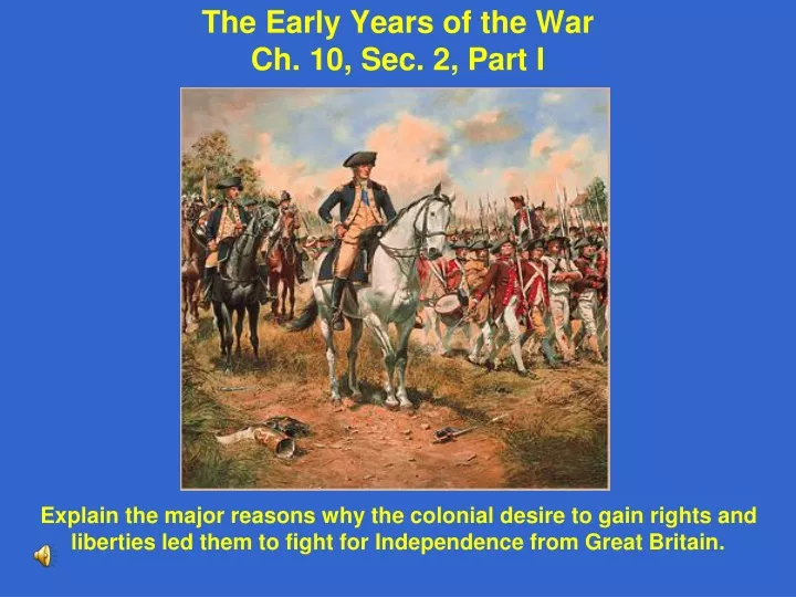 the early years of the war ch 10 sec 2 part i