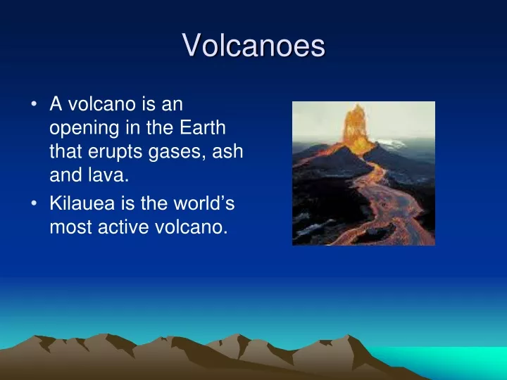 volcanoes