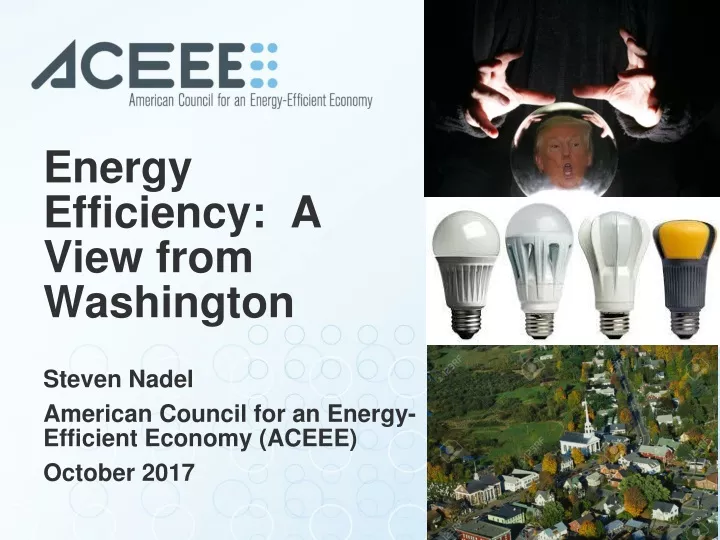 energy efficiency a view from washington