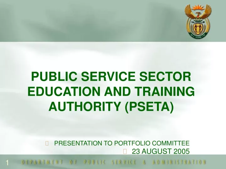 public service sector education and training authority pseta