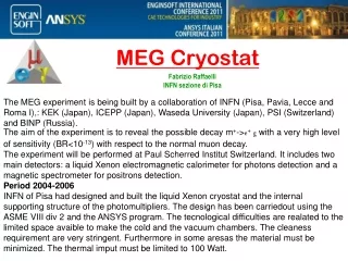 MEG  Cryostat