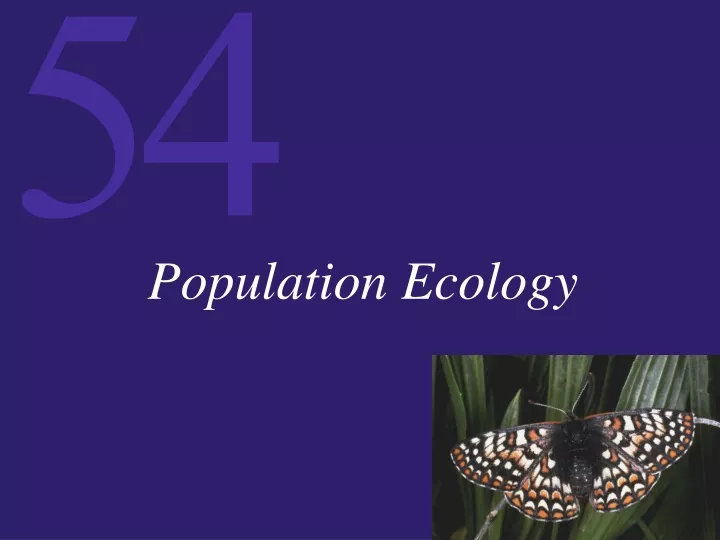 population ecology