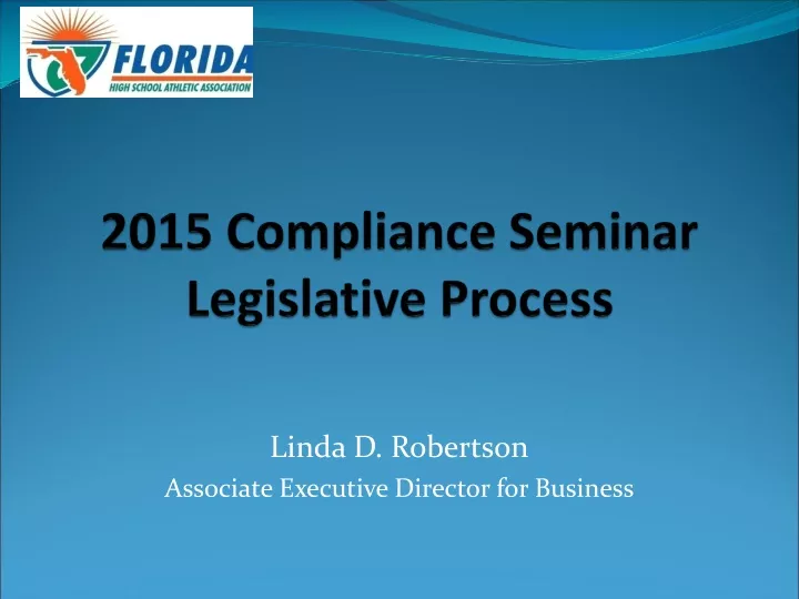 2015 compliance seminar legislative process