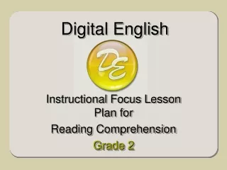 Instructional Focus Lesson Plan for Reading Comprehension  Grade 2