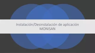 Instalación/Desinstalación de aplicación MONISAN