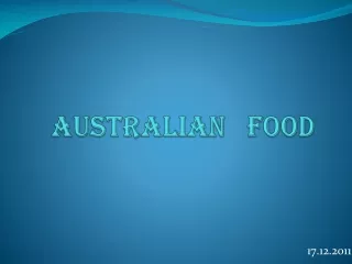 AUSTRALIAN   FOOD