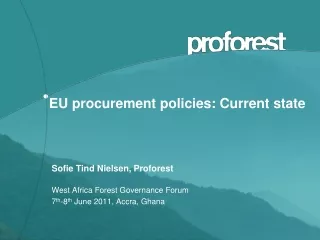 EU procurement policies: Current state
