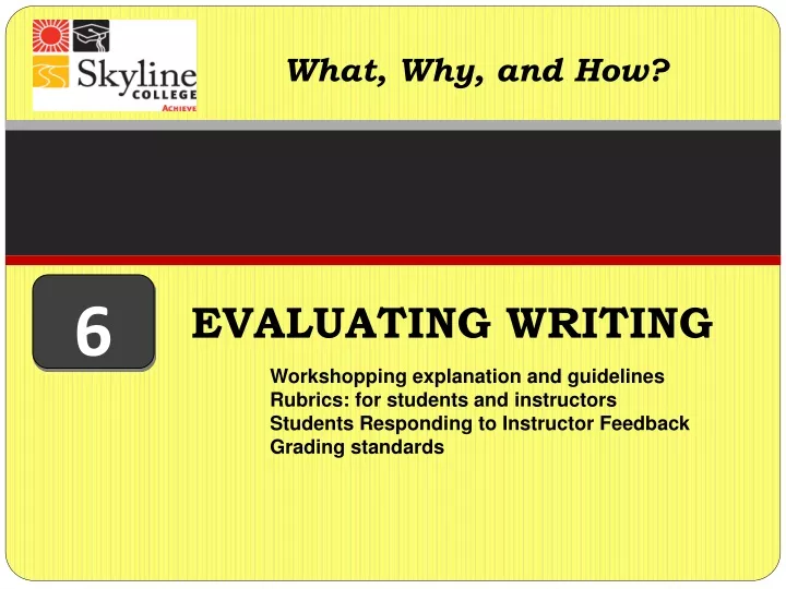 evaluating writing