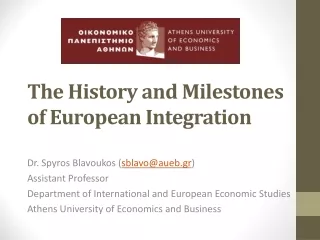 The History and Milestones of European Integration