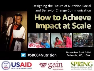 Designing the Future of Nutrition Social and Behavior Change Communication