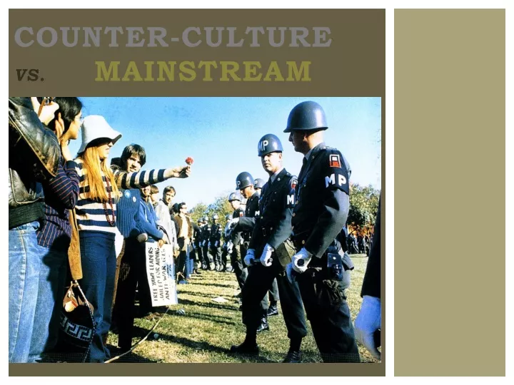 counter culture vs mainstream