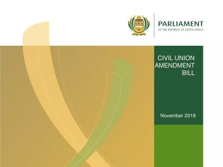 civil union amendment bill