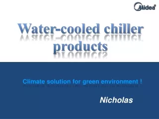 Water-cooled chiller products