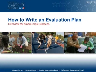 How to Write an Evaluation Plan