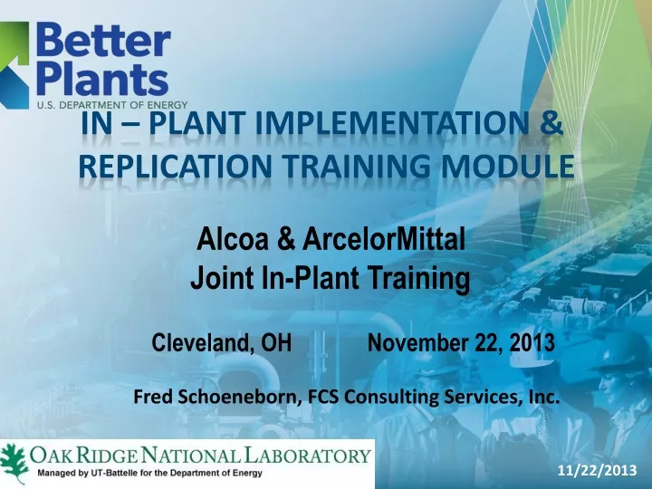 in plant implementation replication training