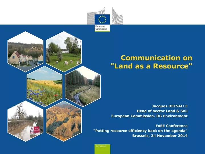 communication on land as a resource