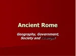 Exploring the Legacy of Ancient Rome: Government, Society, and Forces of Change - slide 1