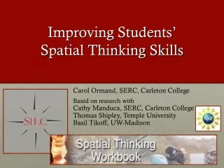 Improving Students’  Spatial Thinking Skills