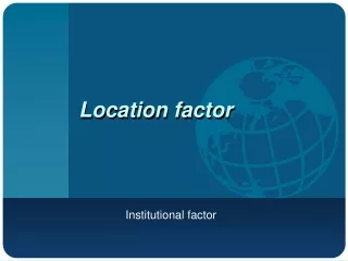 Location factor