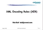 XML Encoding Rules (XER) - slide 1