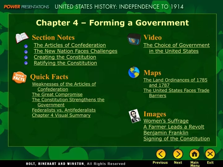 chapter 4 forming a government