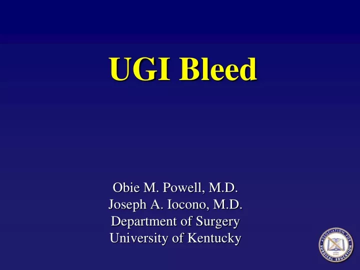 ugi bleed