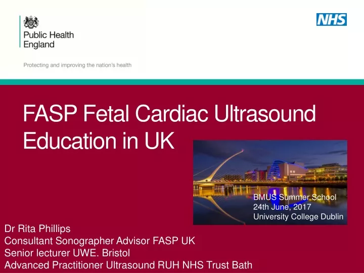 fasp fetal cardiac ultrasound education in uk