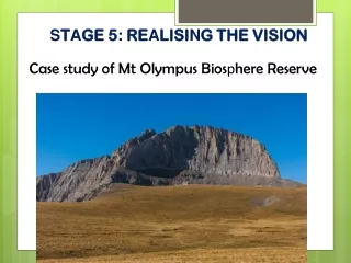 Case study of Mt Olympus Bios p here Reserve